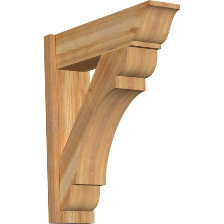 Ekena Millwork Olympic Rough Sawn Traditional Outlooker, Western Red Cedar, 8"W x 28"D x 32"H OUT08X28X32OLY01RWR